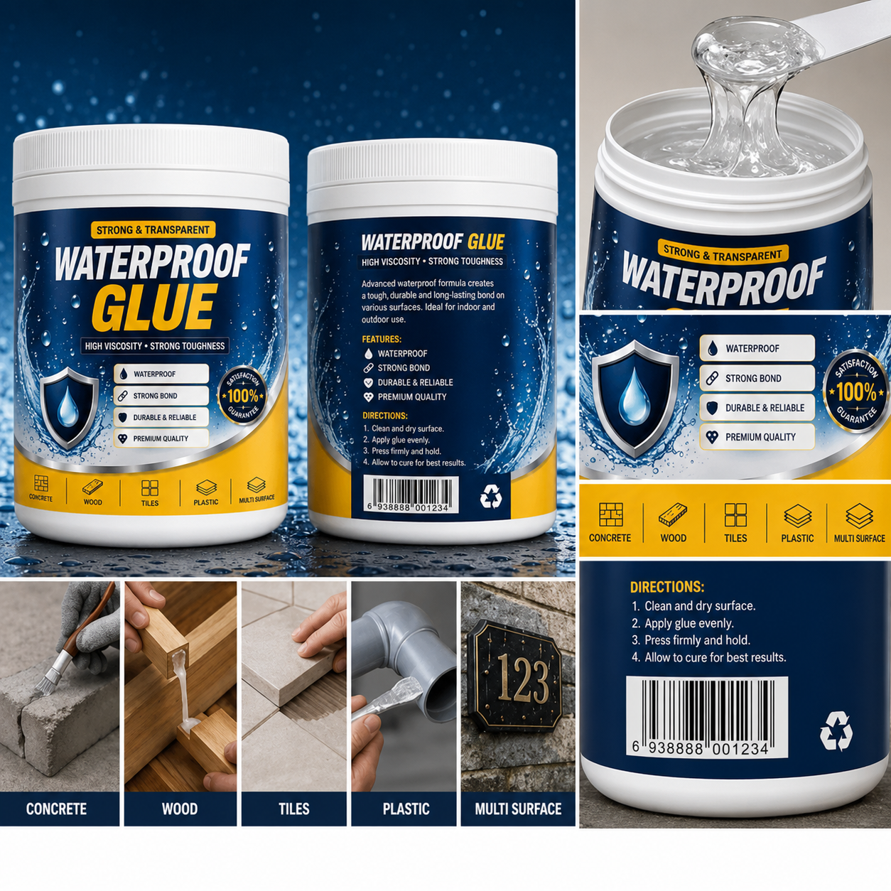 Transparent Waterproof Glue 100 ML